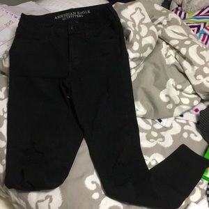 American eagle ripped black jeans